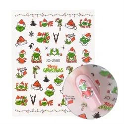 Jule Grinch 2 klistermærker, JO-2580, GNB